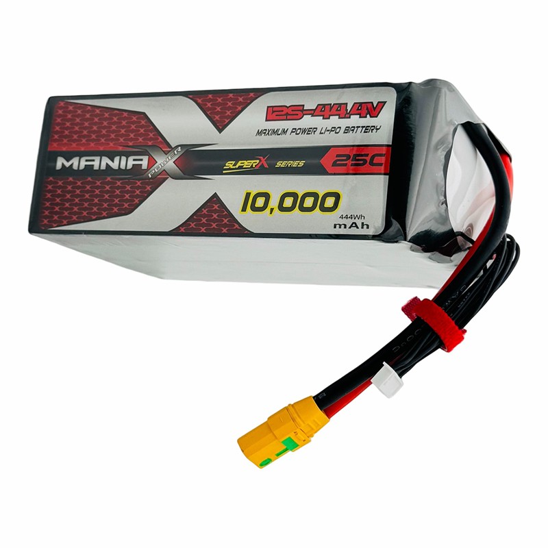 ManiaX Normal Lipo 12S-44.4V 10,000mAh 25C (brick) Drone & UAV Battery