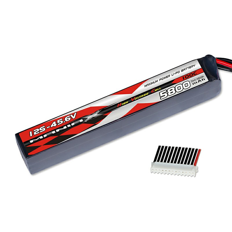 12S-45.6V 5800mAh 100C Stick 13pin-XHR Lipo Battery