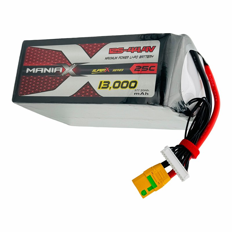 ManiaX Normal Lipo 12S-44.4V 13,000mAh 25C (brick) Drone & UAV Battery