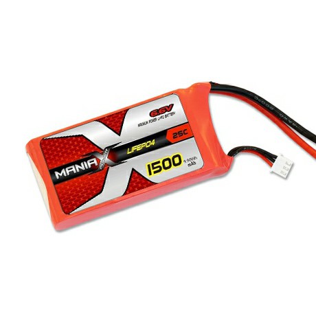 2S-6.6V 1500mAh 25C LiFePO4 Battery