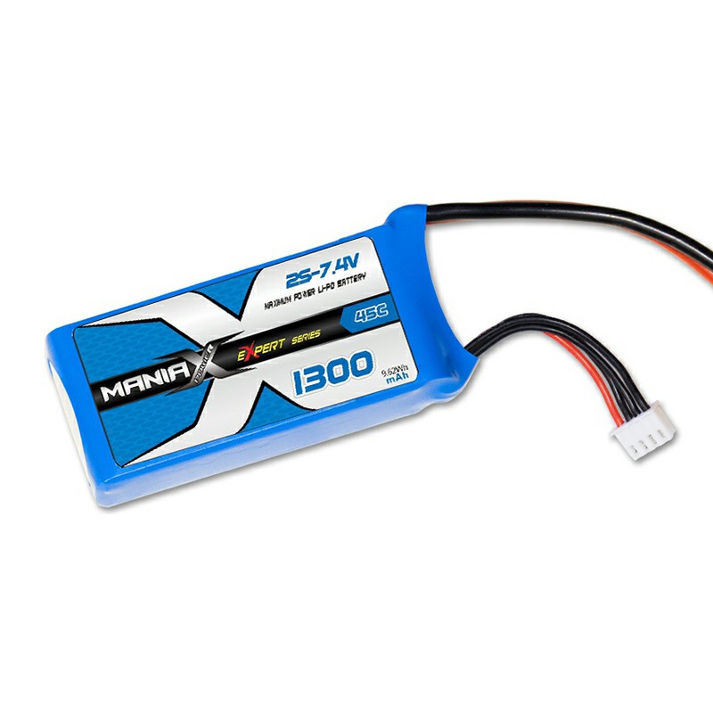 2S-7.4V 1300mAh 45C Lipo Battery