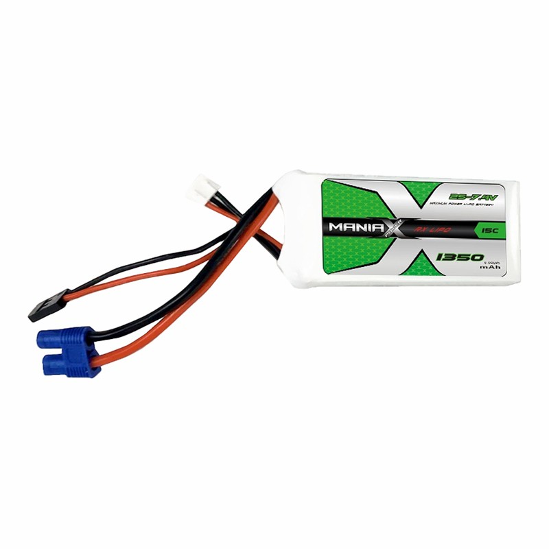2S-7.4V 1350mAh 15C RX Lipo Battery