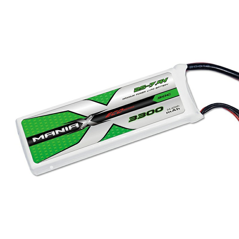 2S-7.4V 3300mAh 30C Lipo Battery