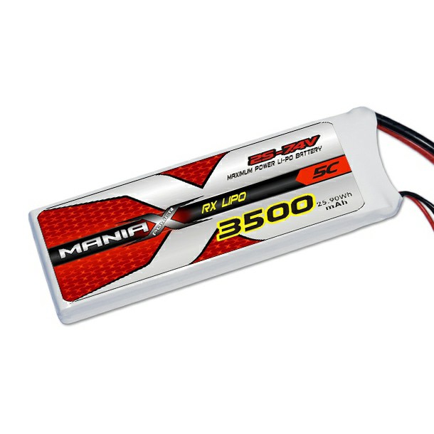 2S-7.4V 3500mAh 5C RX Lipo Battery