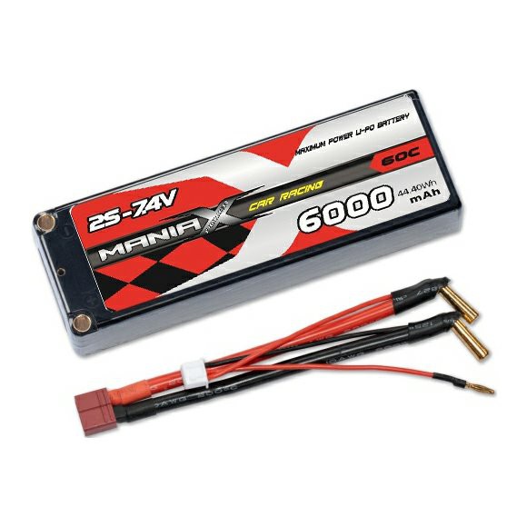 2S-7.4V 6000mAh 60C Hardcase Racing Car Battery
