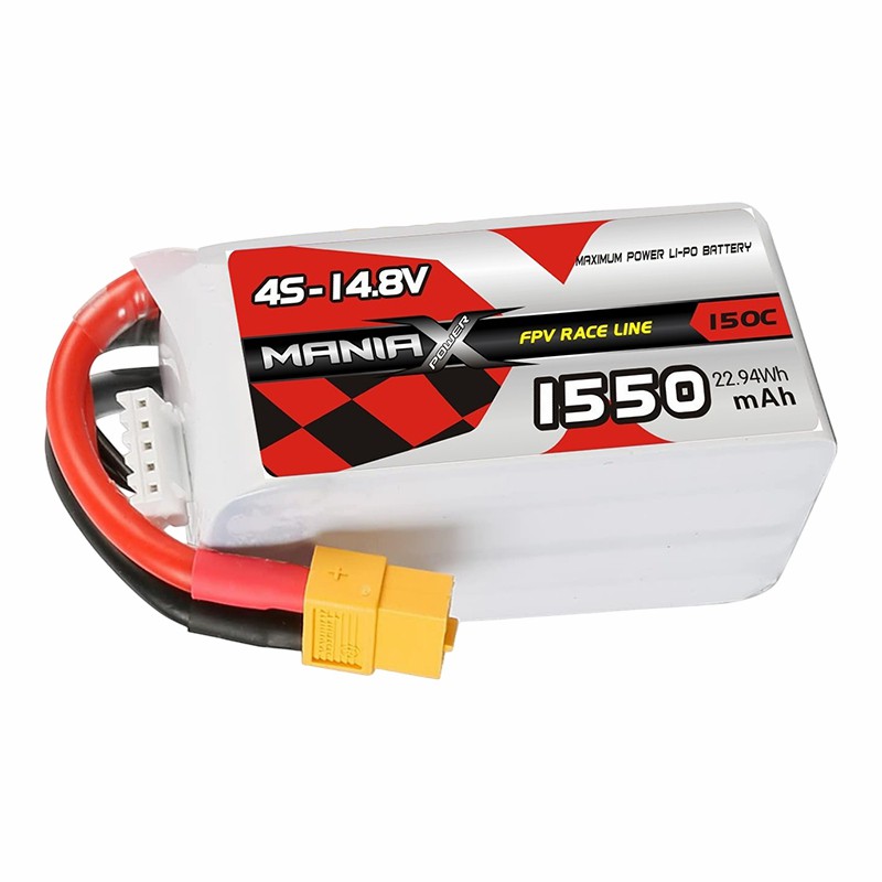 4S-14.8V 1550mAh 150C FPV Racing Lipo Battery