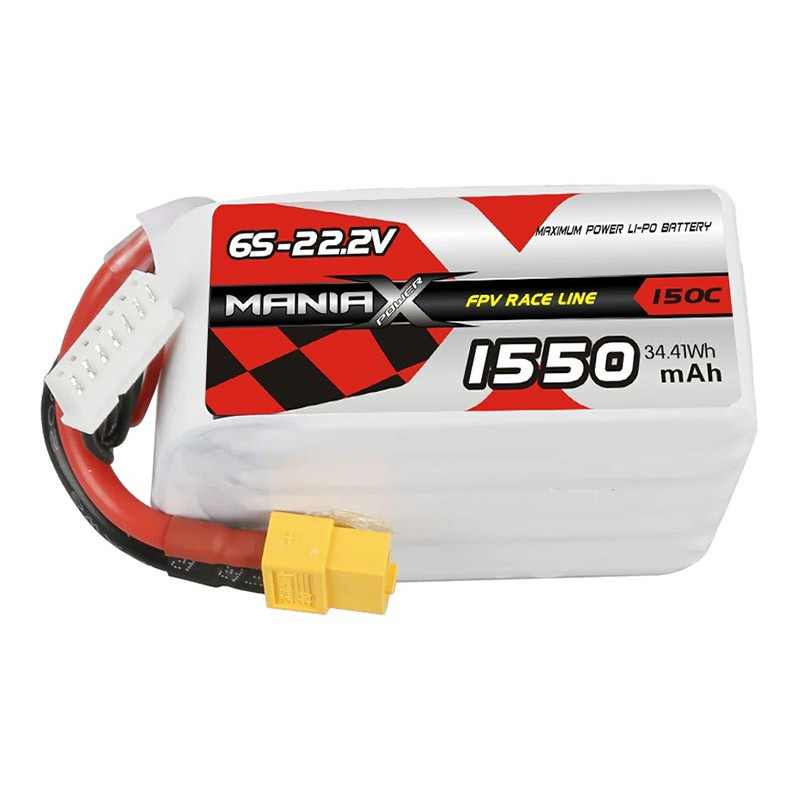 6S-22.2V 1550mAh 150C FPV Racing Lipo Battery