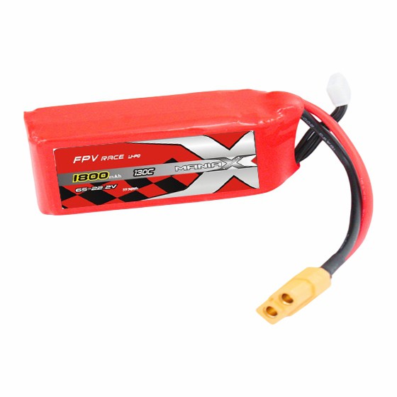 6S-22.2V 1800mAh 130C FPV Racing Lipo Battery