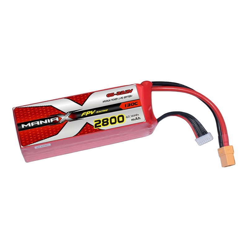 6S-22.2V 2800mAh 130C FPV Racing Lipo Battery