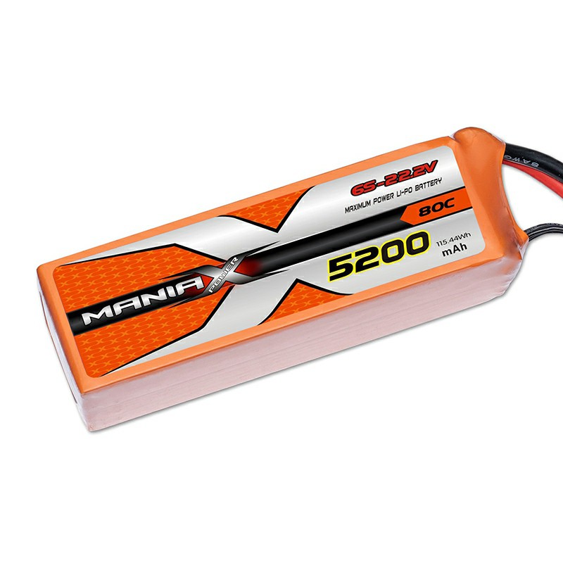 6S-22.2V 5200mAh 80C Lipo Battery