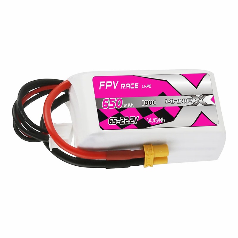 6S-22.2V 650mAh 100C FPV Racing Lipo Battery