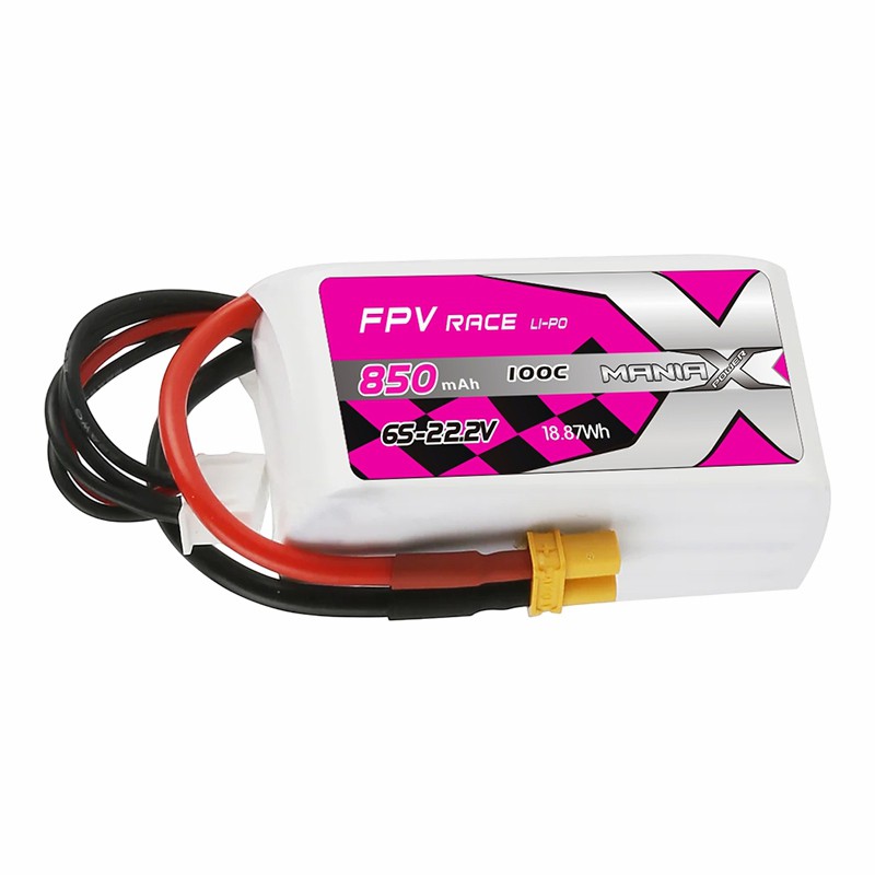 6S-22.2V 850mAh 100C FPV Racing Lipo Battery