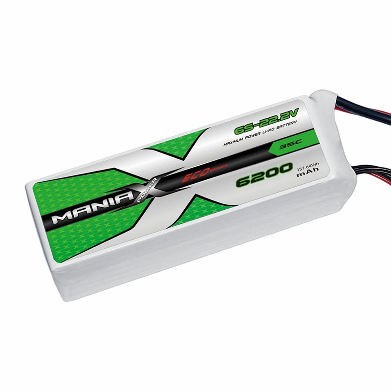 ManiaX 6S-22.2V 6200mAh 35C Lipo Battery