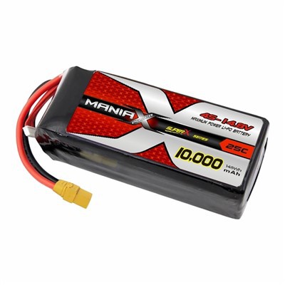 ManiaX Normal Lipo 4S-14.8V 10,000mAh 25C Drone & UAV Battery