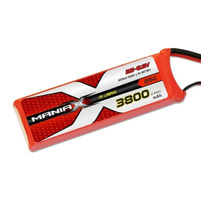 2S-6.6V 3800mAh 25C LiFePO4 Battery