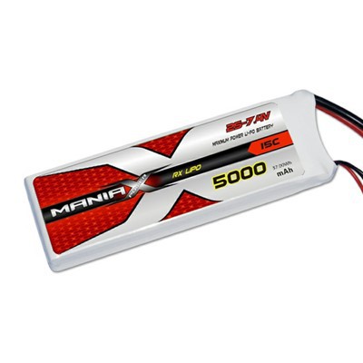 2S-7.4V 5000mAh 15C RX Lipo Battery