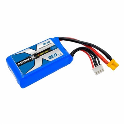 3S-11.1V 850mAh 45C Lipo Battery