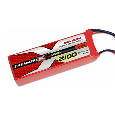 3S-9.9V 2100mAh 25C LiFePO4 Battery