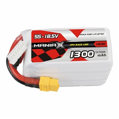 5S-18.5V 1300mAh 150C FPV Racing Lipo Battery