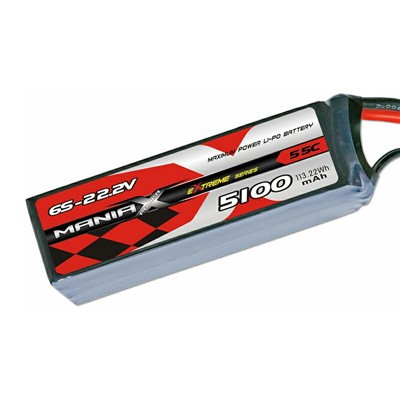 6S-22.2V 5100mAh 55C Lipo Battery