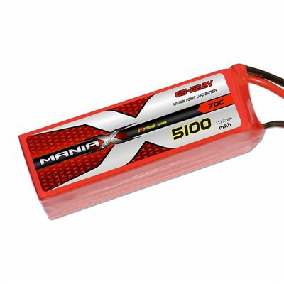 6S-22.2V 5100mAh 70C Lipo Battery