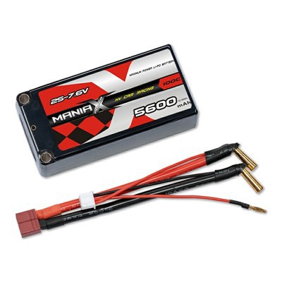 HV Lipo 2S-7.6V 5600mAh 100C Hardcase Racing Car Battery