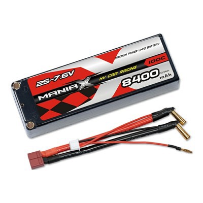 HV Lipo 2S-7.6V 8400mAh 100C Hardcase Racing Car Battery