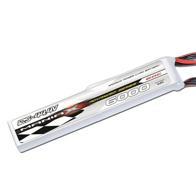 ManiaX 12S-44.4V 6000mAh 60C -stick Lipo Battery