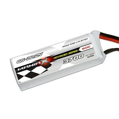 ManiaX 6S-22.2V 3700mAh 60C Lipo Battery