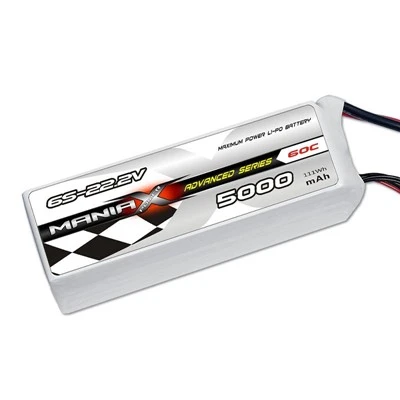 ManiaX 6S-22.2V 5000mAh 60C Lipo Battery