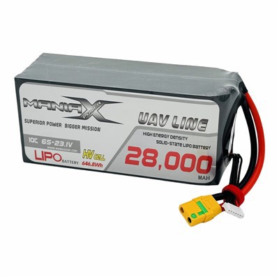 ManiaX Solid-state HV LiPo 6S-23.1V 28,000mAh 10C Drone & UAV Battery