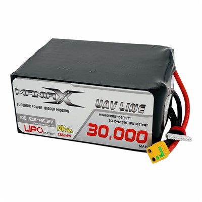 ManiaX Solid-state HV LiPo 12S-46.2V 30,000mAh 10C Drone & UAV Battery