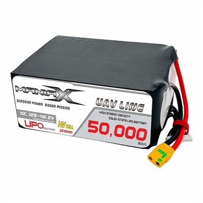 ManiaX Solid-state HV LiPo 12S-46.2V 50,000mAh 10C Drone & UAV Battery