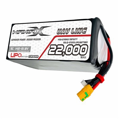 400Wh/Kg Solid-State Lipo 14S-51.8V 22,000mAh 5C Drone/ UAV/eVTOL/Multi-Rotors Battery