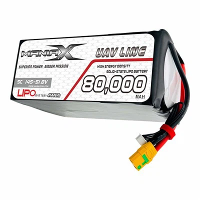 400Wh/Kg Solid-State Lipo 14S-51.8V 80,000mAh 5C Drone/ UAV/eVTOL/Multi-Rotors Battery