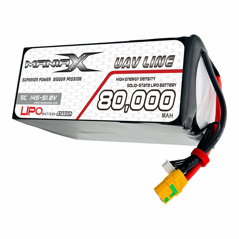 400Wh/Kg Solid-State Lipo 14S-51.8V 80,000mAh 5C Drone/ UAV/eVTOL/Multi-Rotors Battery